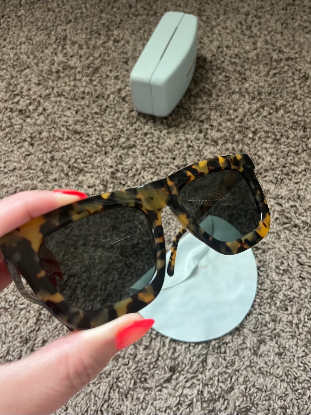 Karen Walker Tortoiseshell Sunglasses with Gray Lenses - Picture 6 of 9